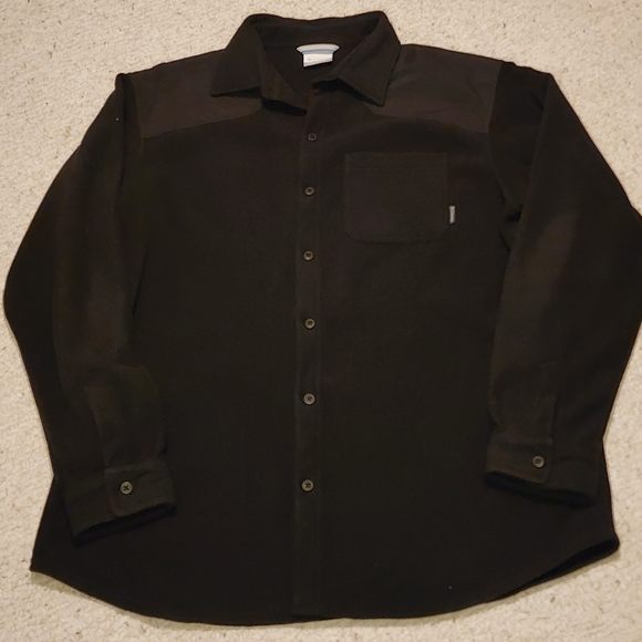 Columbia Other - Vintage Columbia Men's Black Casual Button-Down Shirt